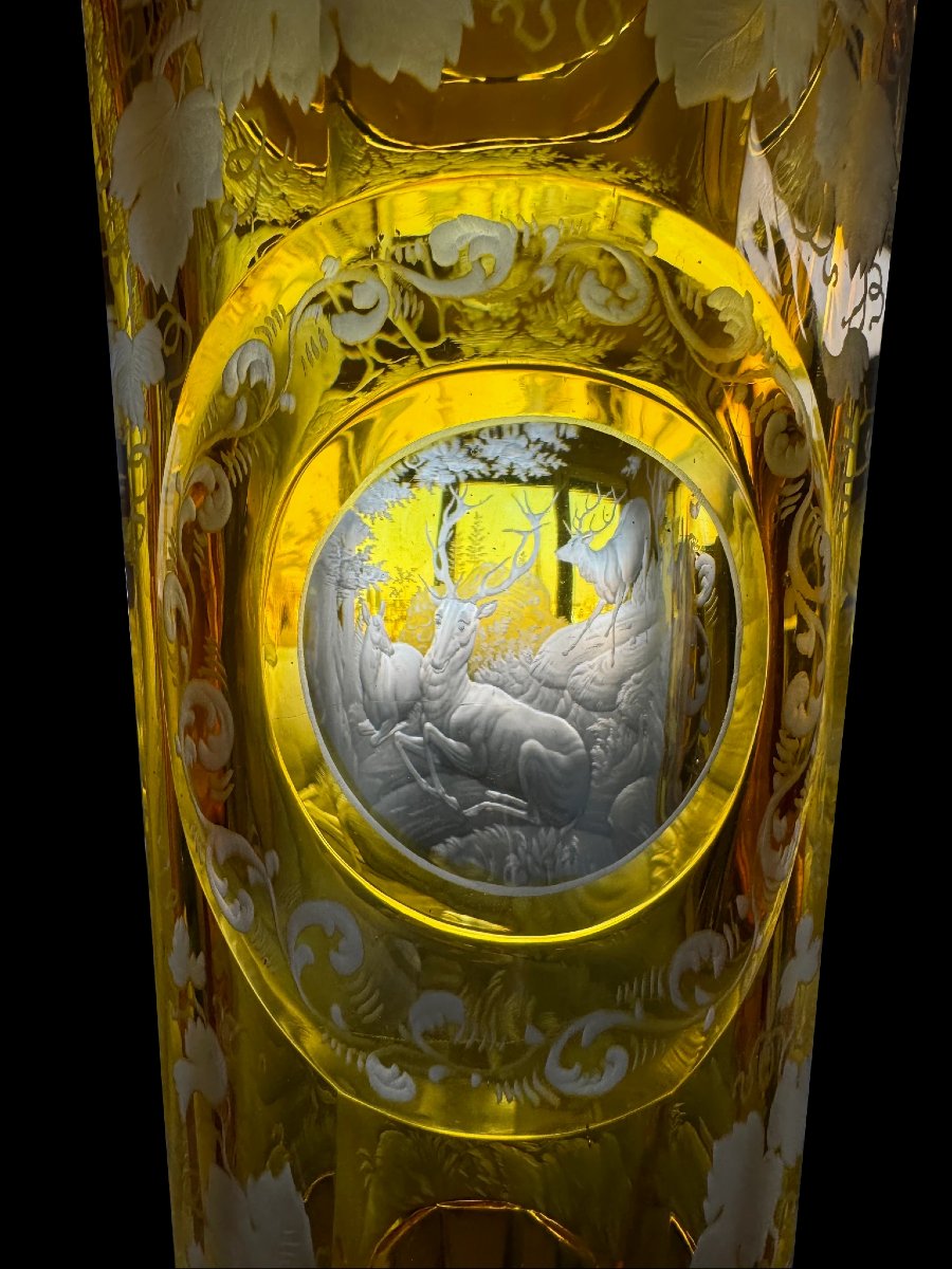 Vases Coniques – Verre de Bohême-photo-3