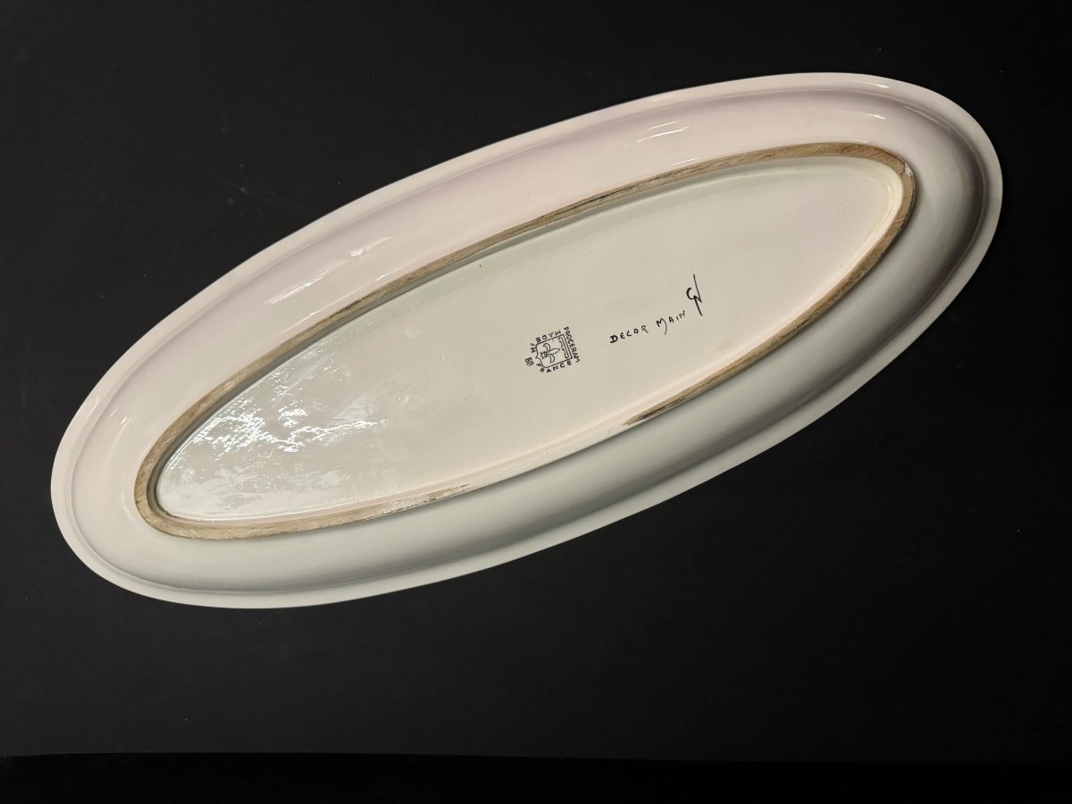 Service à décor de poissons et crustacés Procéram-photo-4