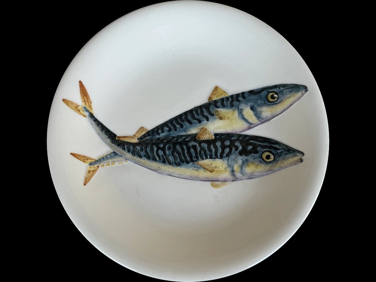 Service à décor de poissons et crustacés Procéram-photo-4