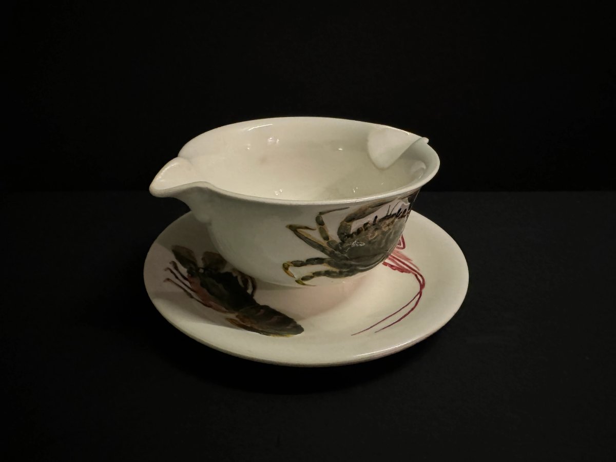 Service à décor de poissons et crustacés Procéram-photo-8