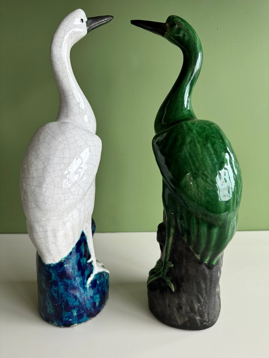 Céramique – Couple de Hérons-photo-3