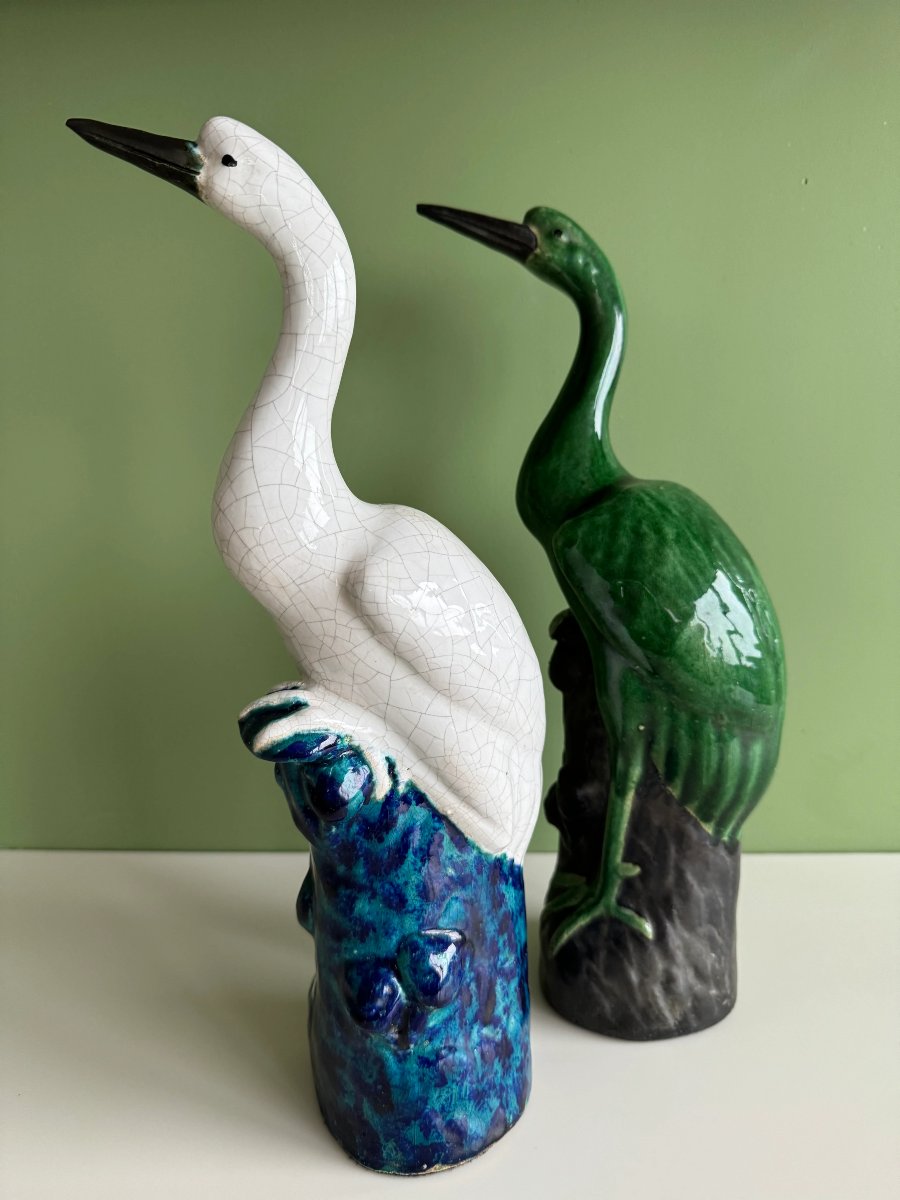 Céramique – Couple de Hérons-photo-4