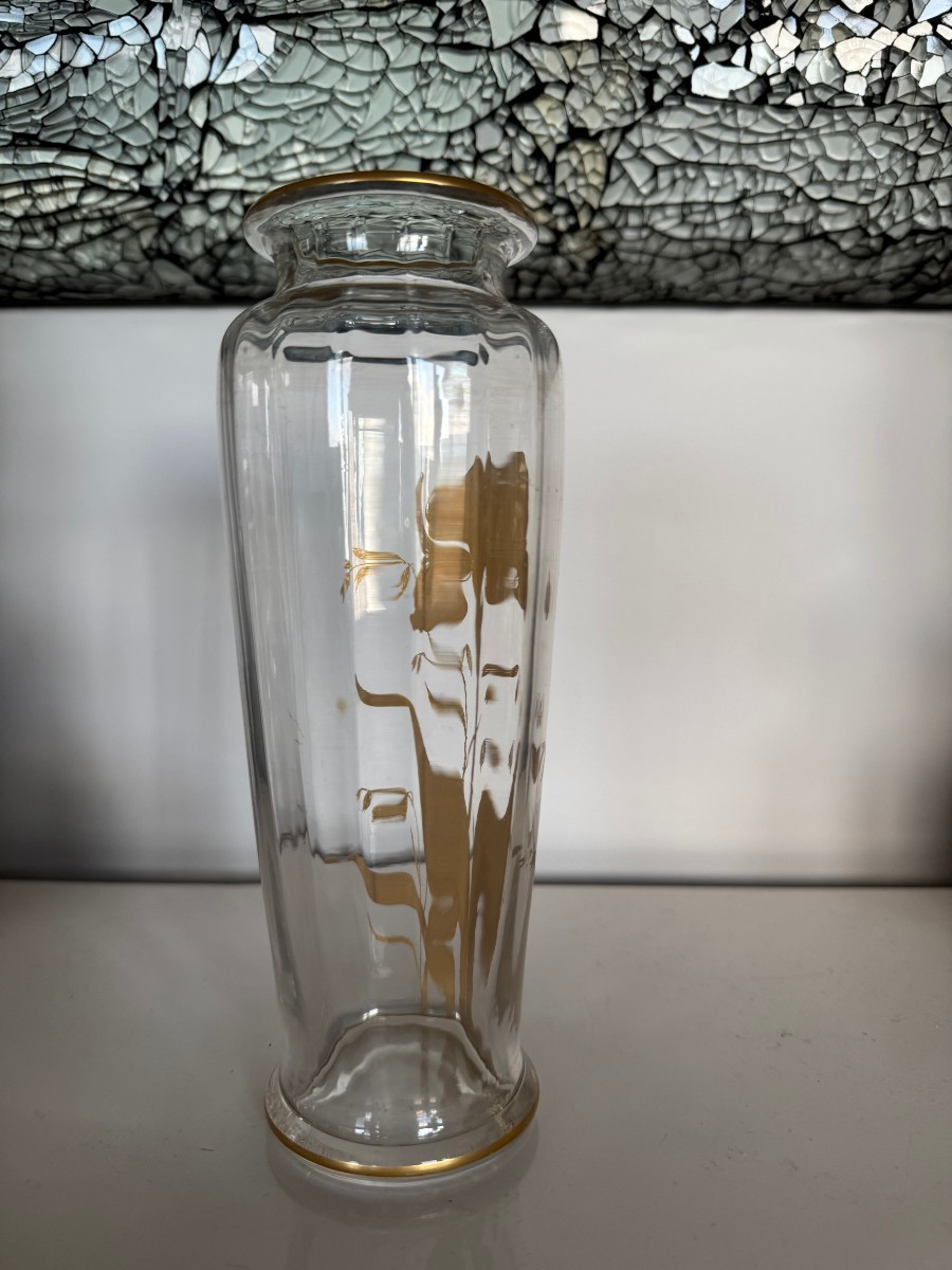 Vase Art Nouveau en cristal de Baccarat -photo-1