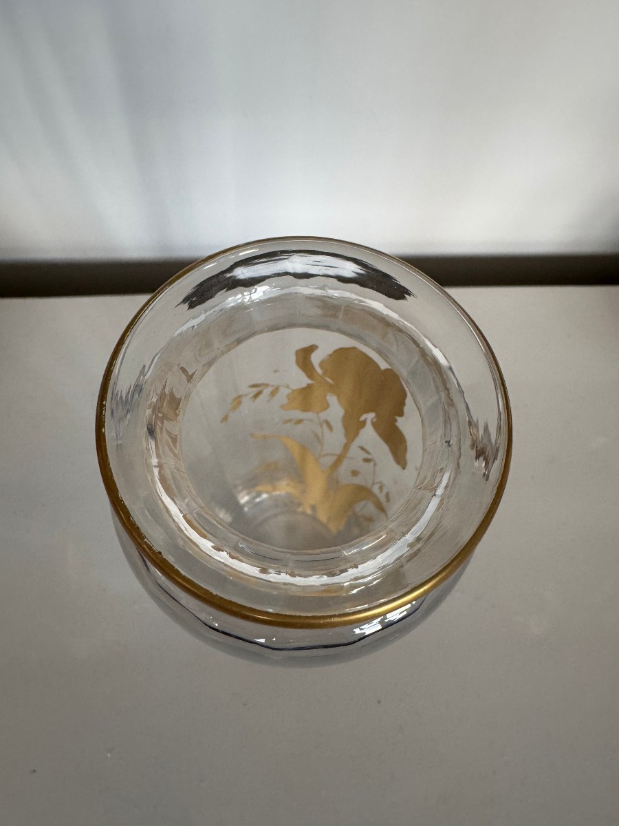 Vase Art Nouveau en cristal de Baccarat -photo-2