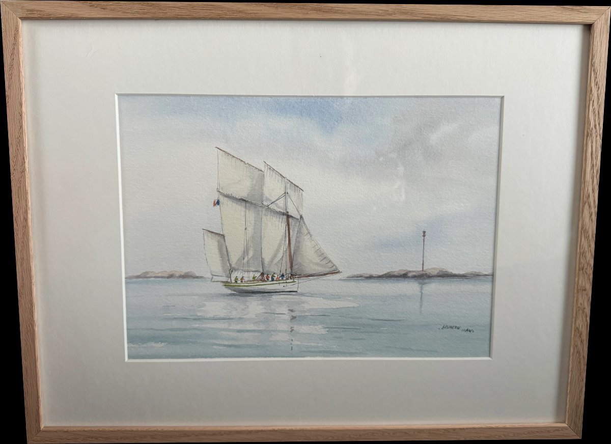 Aquarelle, trois-mâts carré-photo-2