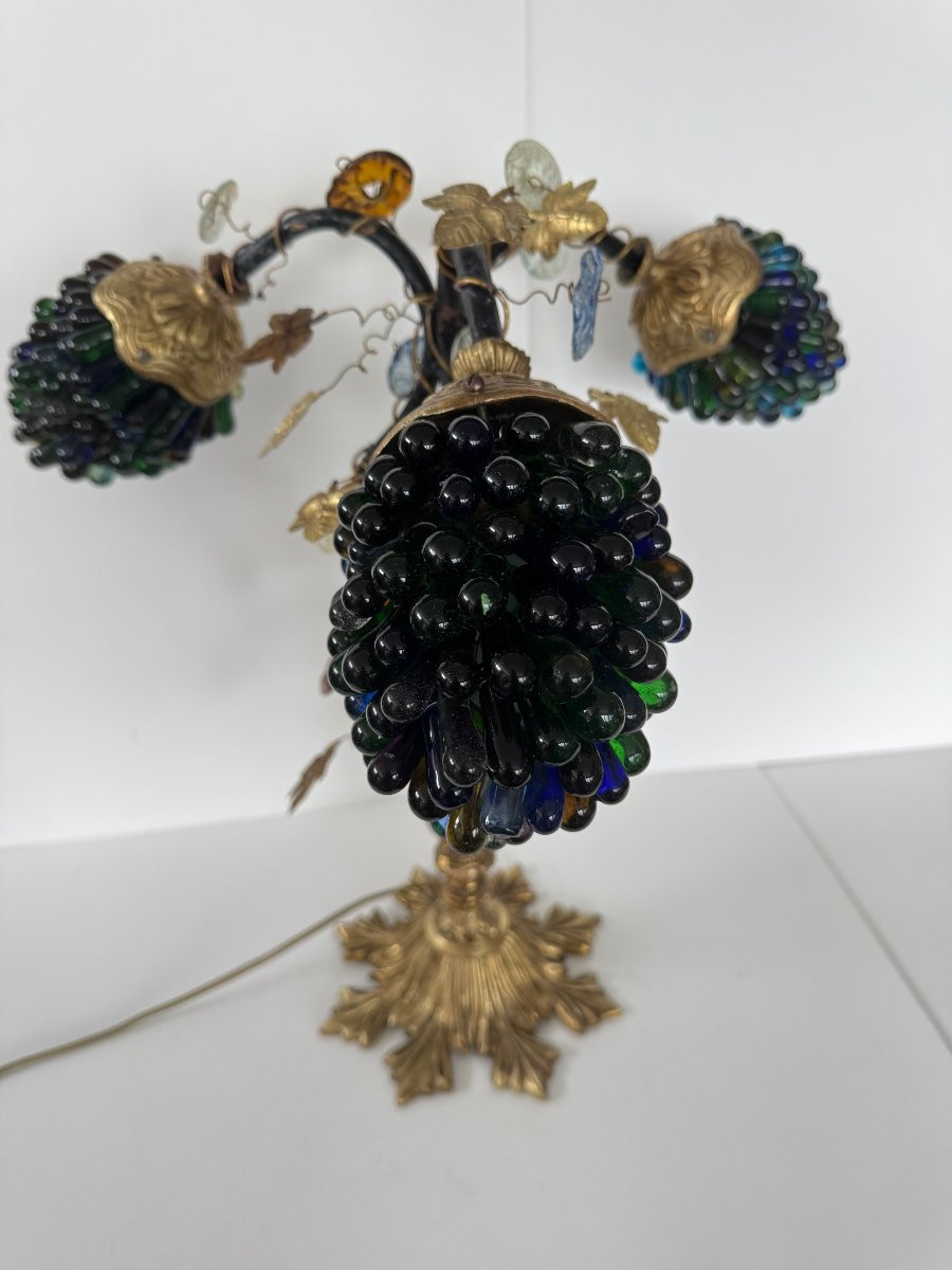 Lampe grappes de raisins – Murano-photo-2