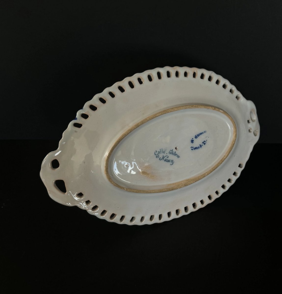 Saucière en faïence – Emile Gallé et Saint Clément-photo-3