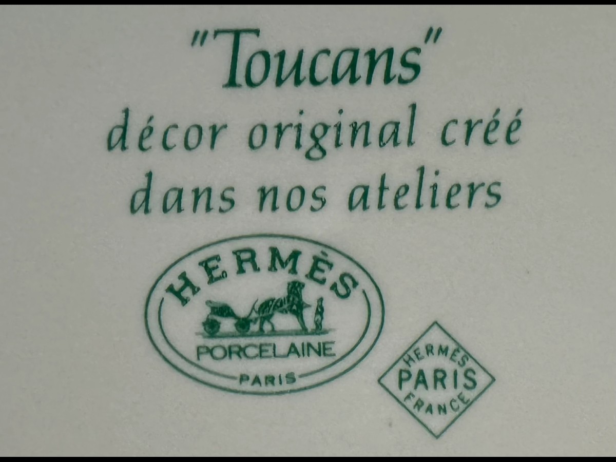 Plat à tarte – Hermès collection Toucan-photo-2