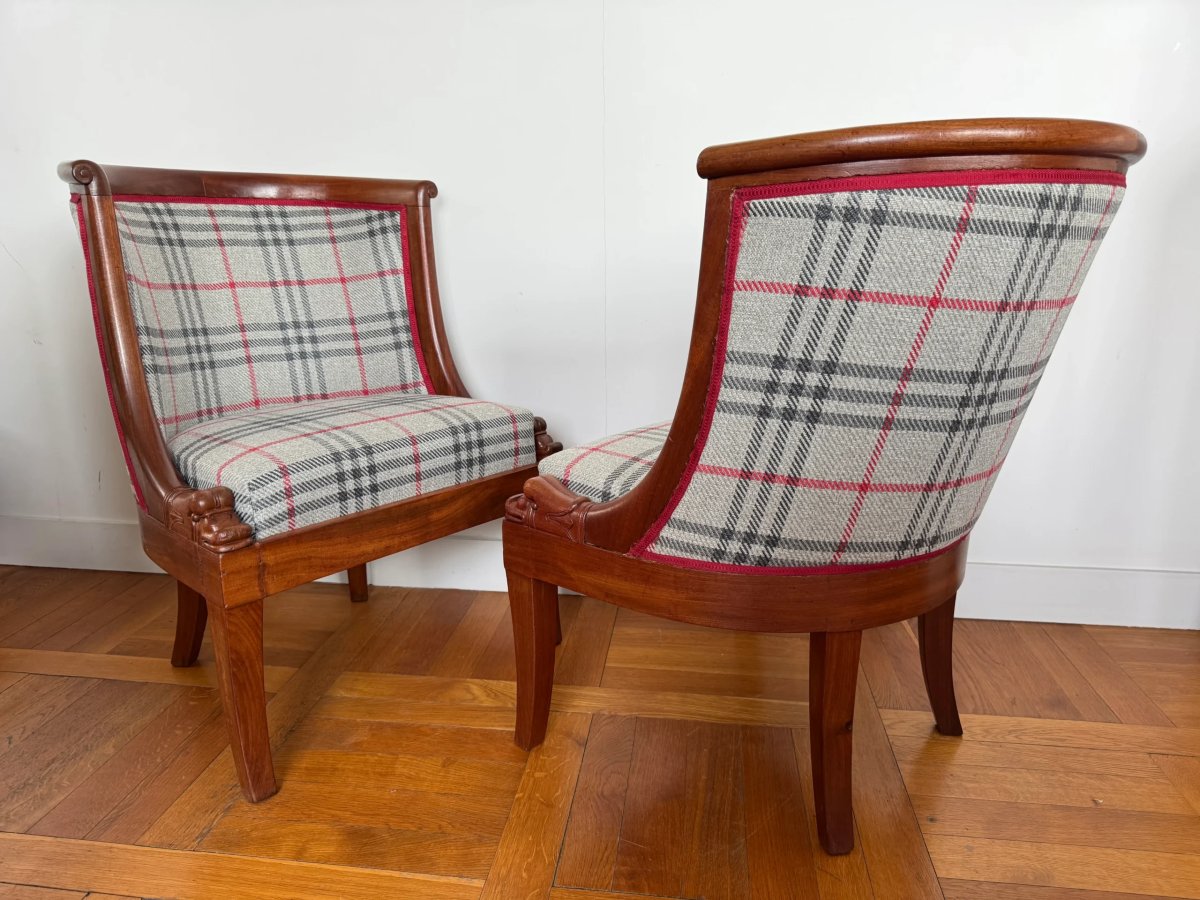 Pair Of Fireside Armchairs