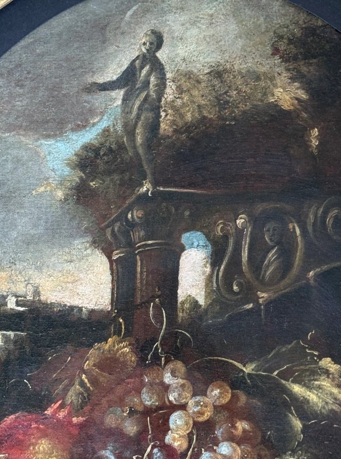 École romaine – Suiveur de Michele Pace del Campidoglio – Époque XVIIe siècle-photo-3