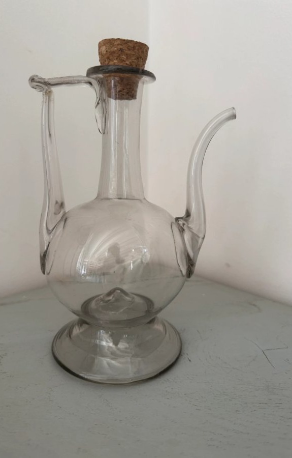 Burette en verre XVIIIème-photo-2