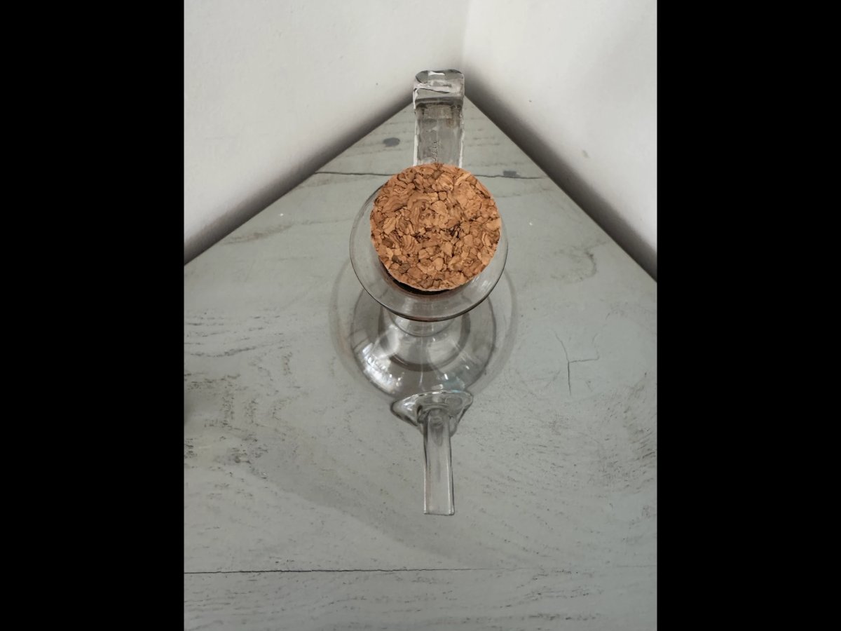 Burette en verre XVIIIème-photo-1
