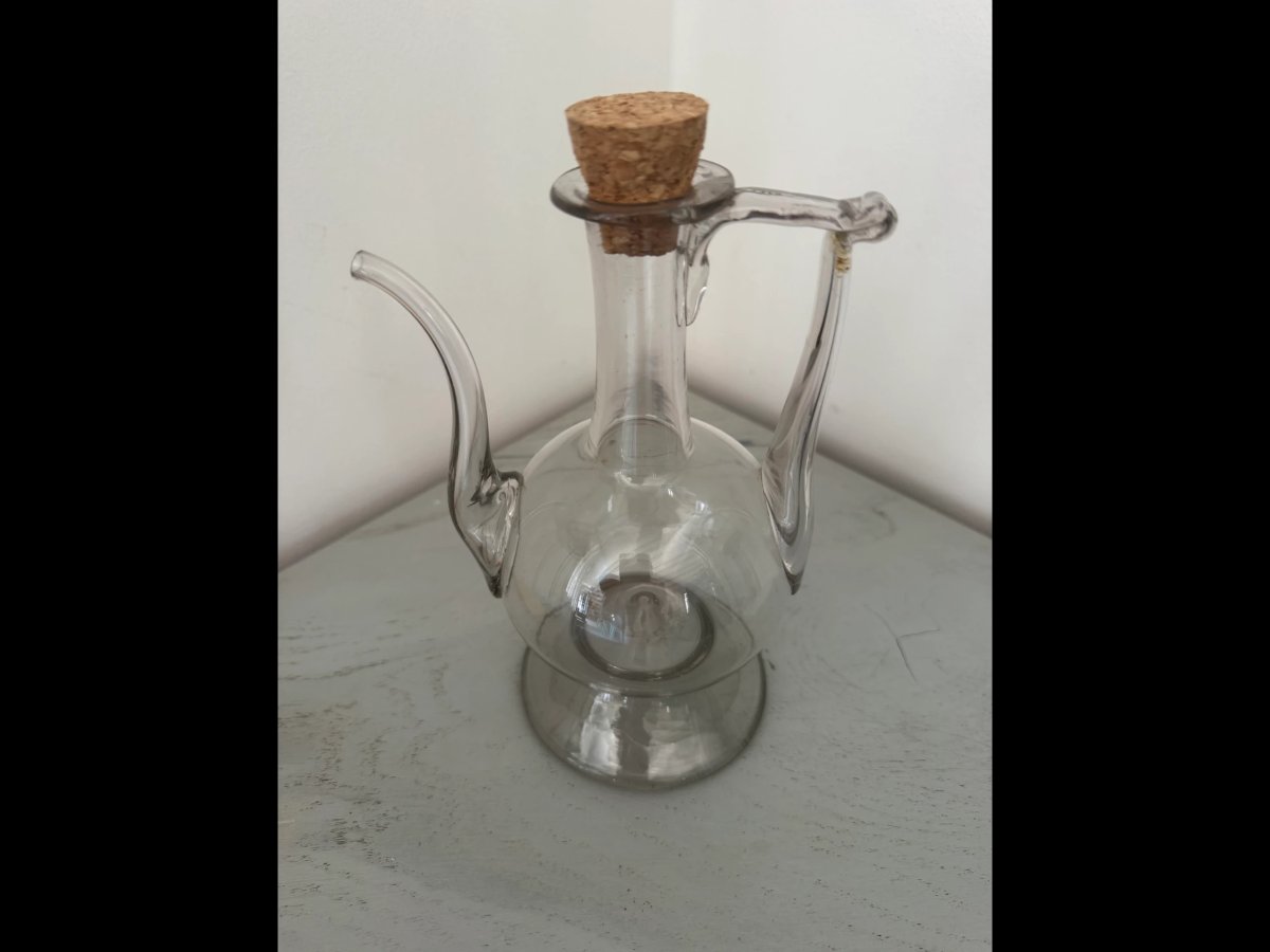 Burette en verre XVIIIème-photo-2