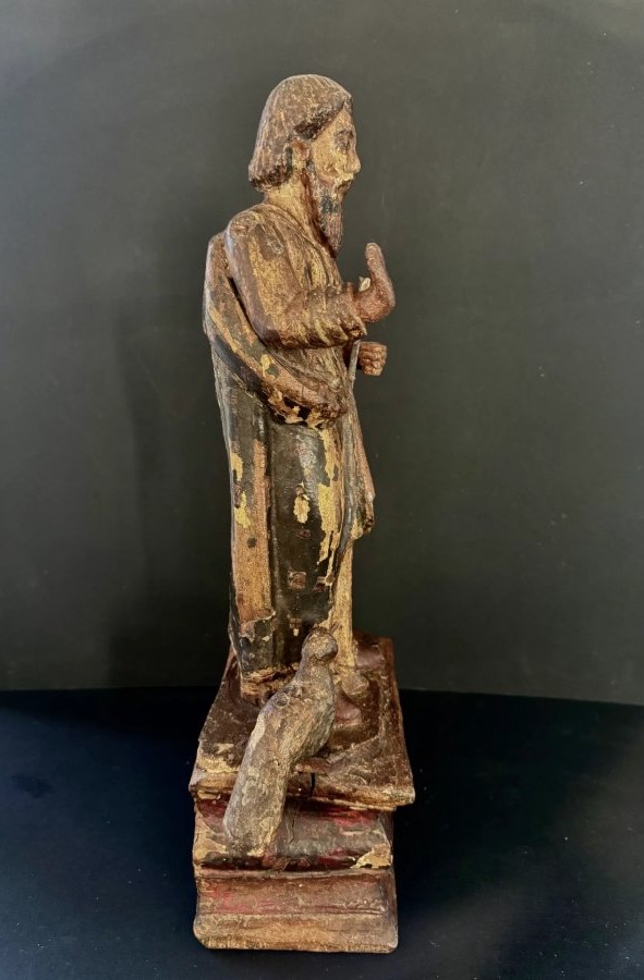 Saint Joseph en bois sculpté et polychromé - Époque XVIIIe -photo-2