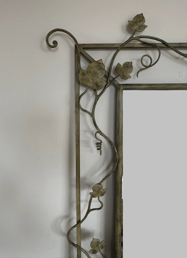 Console avec miroir en fer forgé-photo-2