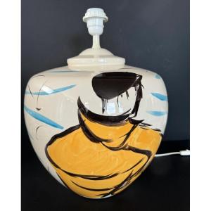 Earthenware Lamp With A Nautical Design - Christian Sanséau