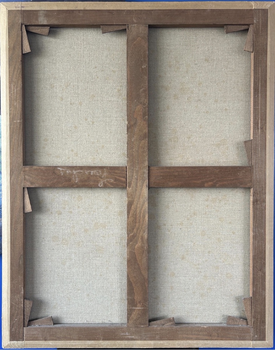  Scène galante, XVIIIe siècle — grande toile originale à l’huile-photo-8
