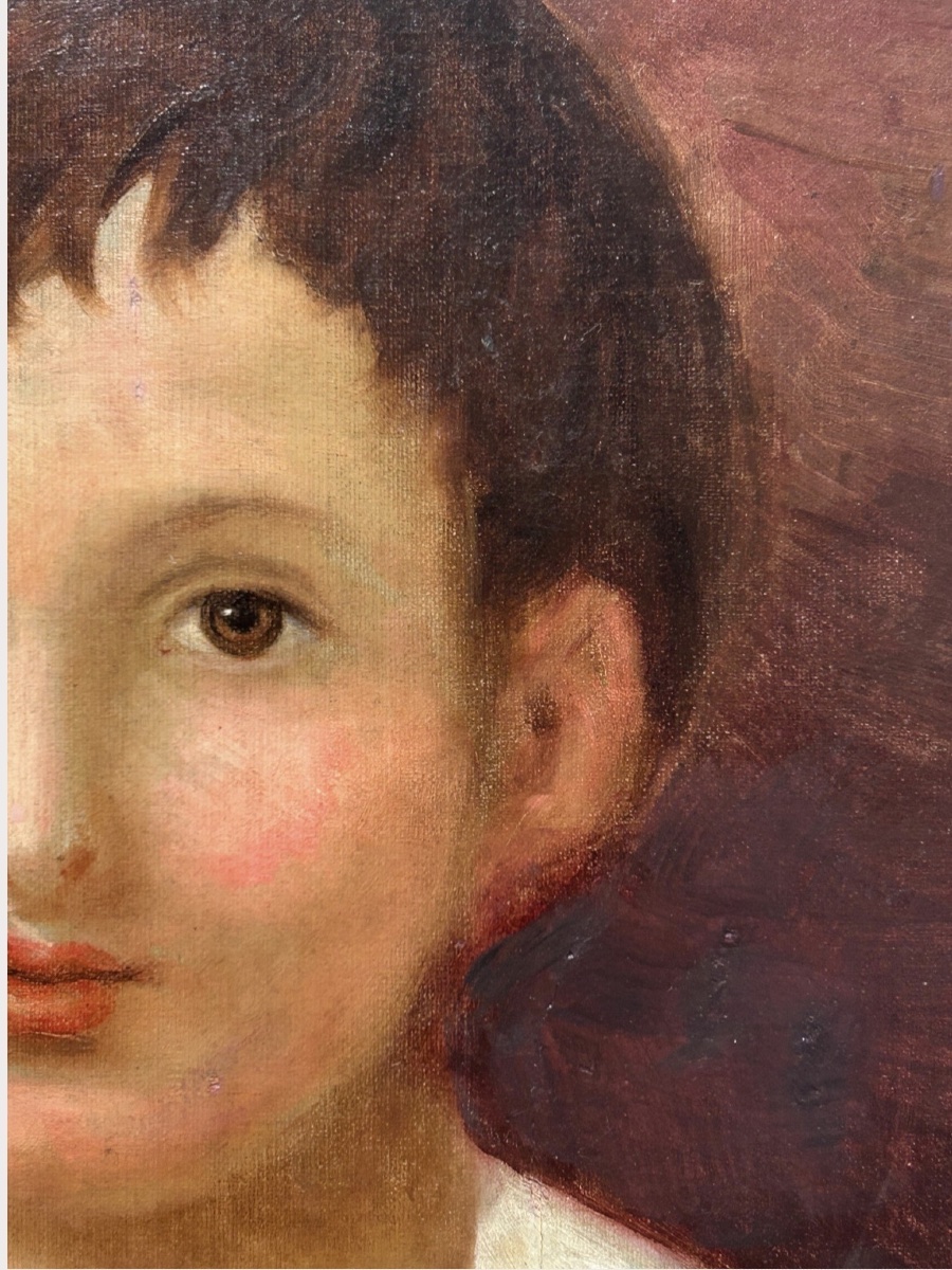 Antique Portrait Of A Child, France, 1880s–1900s-photo-3