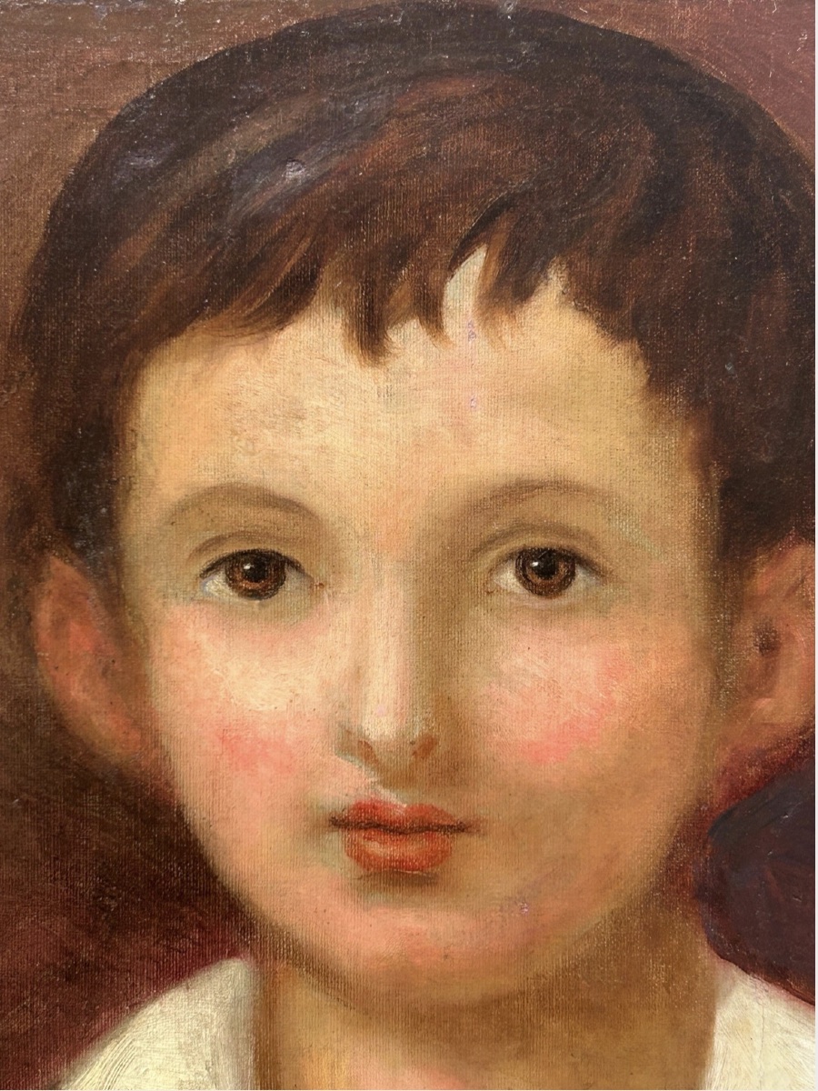 Antique Portrait Of A Child, France, 1880s–1900s-photo-4