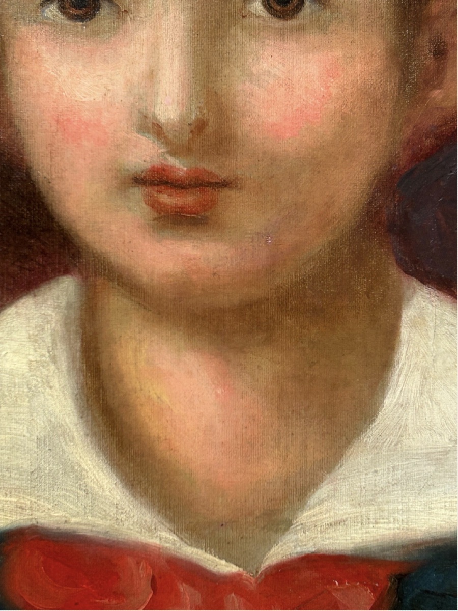 Antique Portrait Of A Child, France, 1880s–1900s-photo-1