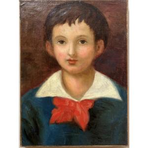 Antique Portrait Of A Child, France, 1880s–1900s