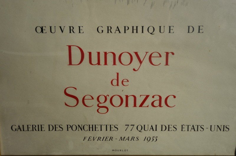 Affiche de DUNOYER de SEGONZAC ......MOURLOT ...1955-photo-2