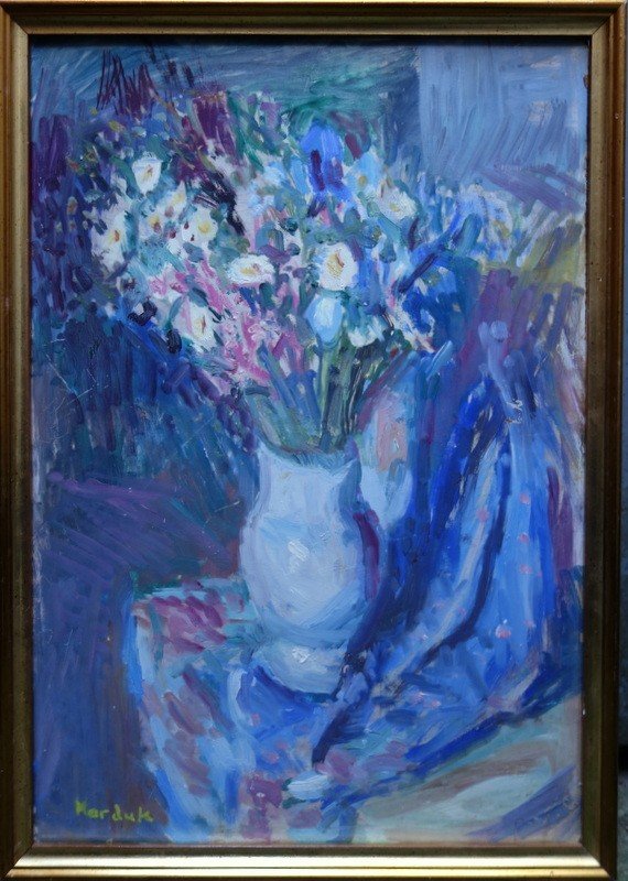 "BOUQUET de FLEURS " par Marthe DUCASSE (MARDUK) vers 1950