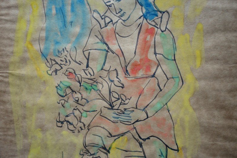 "maternity" By Silvano Caselli Around 1975-photo-3