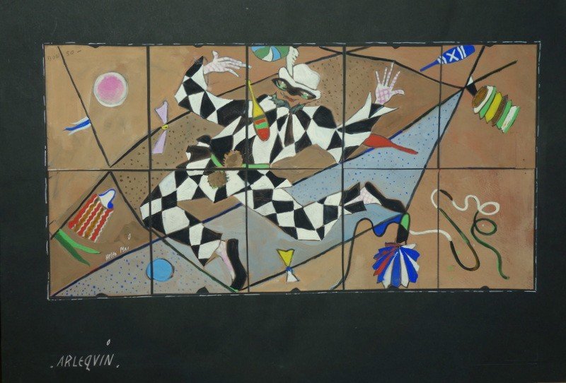 "arlequin" By Helen Mai..project For Ceramics..1950