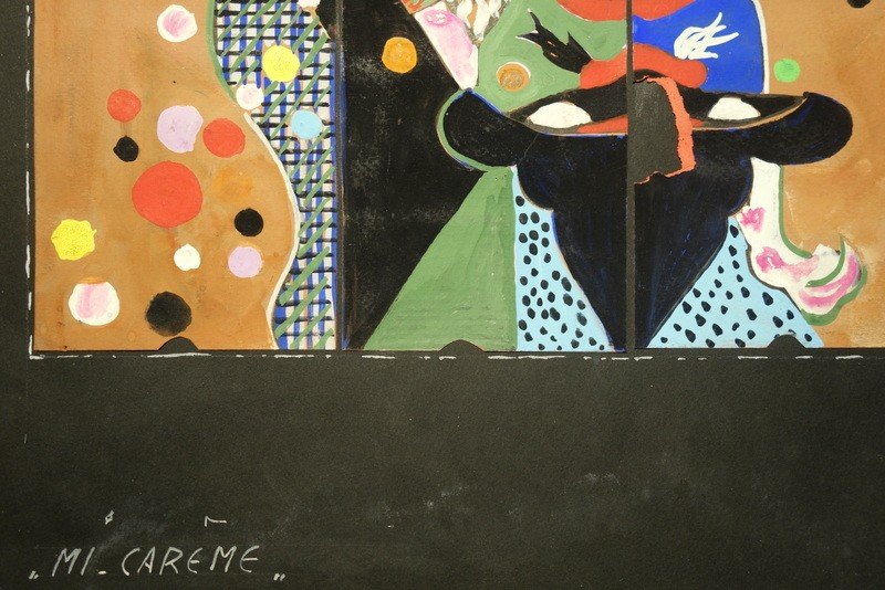 "mi-careme" By Helen Mai..project For Ceramics Around 1950-photo-2
