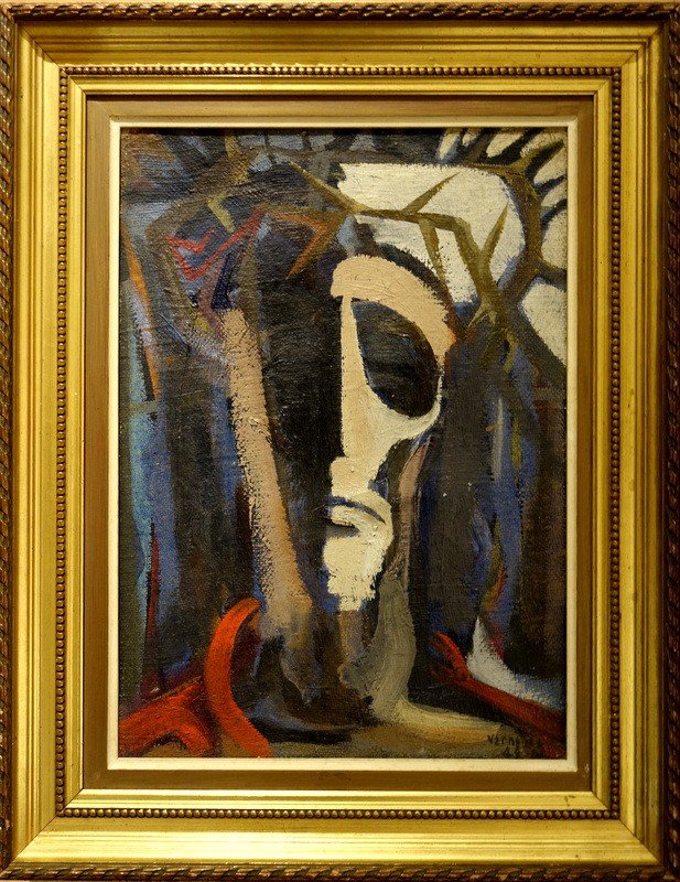 "CHRIST a la Couronne d'EPINES" par François VERNETTE ..1949