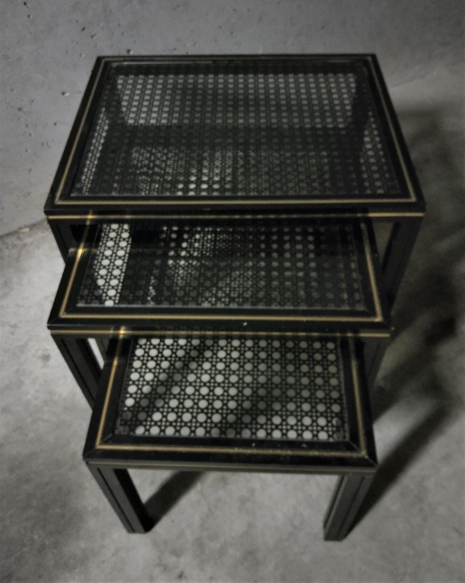 "nesting Tables" By Pierre Vandel Circa 1970/80-photo-3