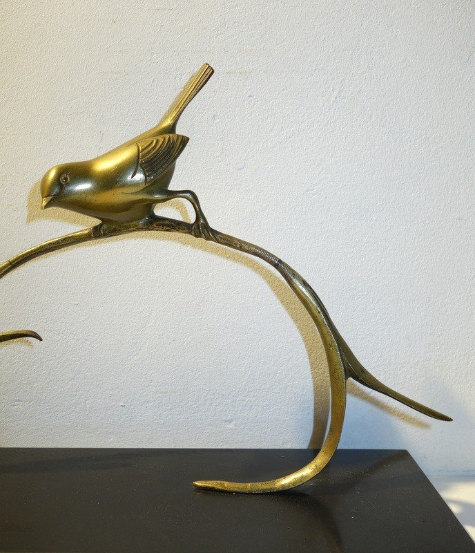 "OISEAU BRANCHE" Bronze par Irénée ROCHARD -photo-5