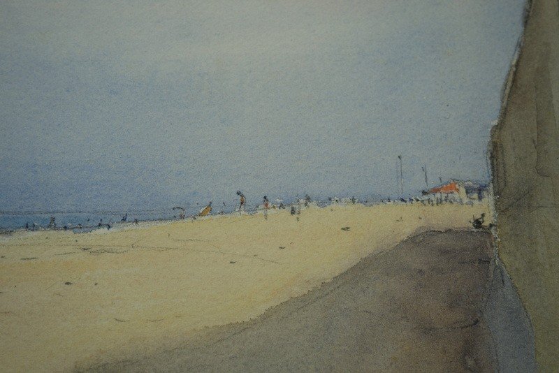 "TROUVILLE la PLAGE " Aquarelle par Pierre MONNEINS ...1966-photo-3