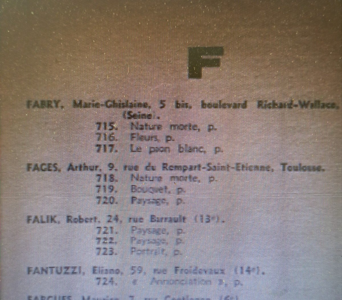 "BOUQUET " par Arthur FAGES ..Salon des TUILERIES 1934-photo-1