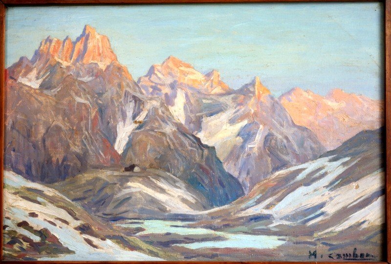 "Le REFUGE" ..ALPES ou PYRENEES  par M.CAMBON vers 1930