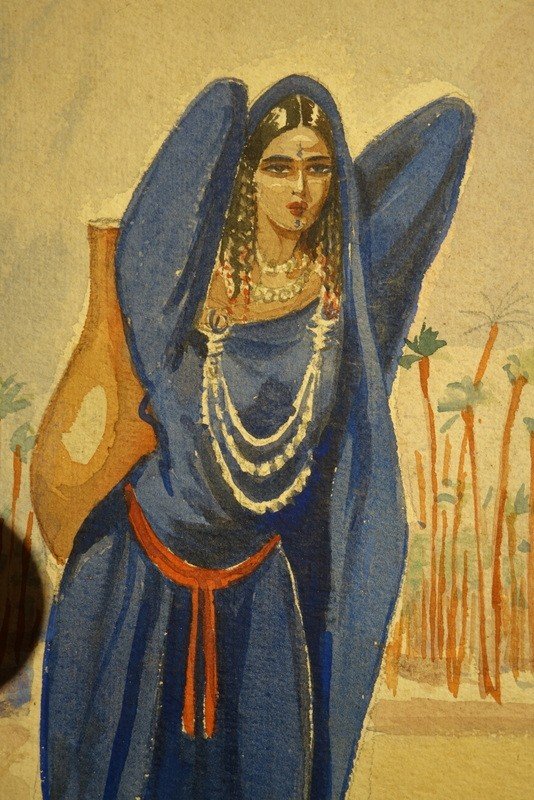 "La PORTEUSE d'Eau MAROCAINE" par B.MAGENTHIES..MAROC 1930-photo-4