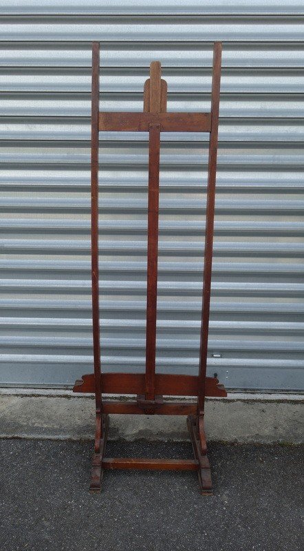 Set Of 5 "old Easels" In Oak, Beech, Mahogany-photo-3