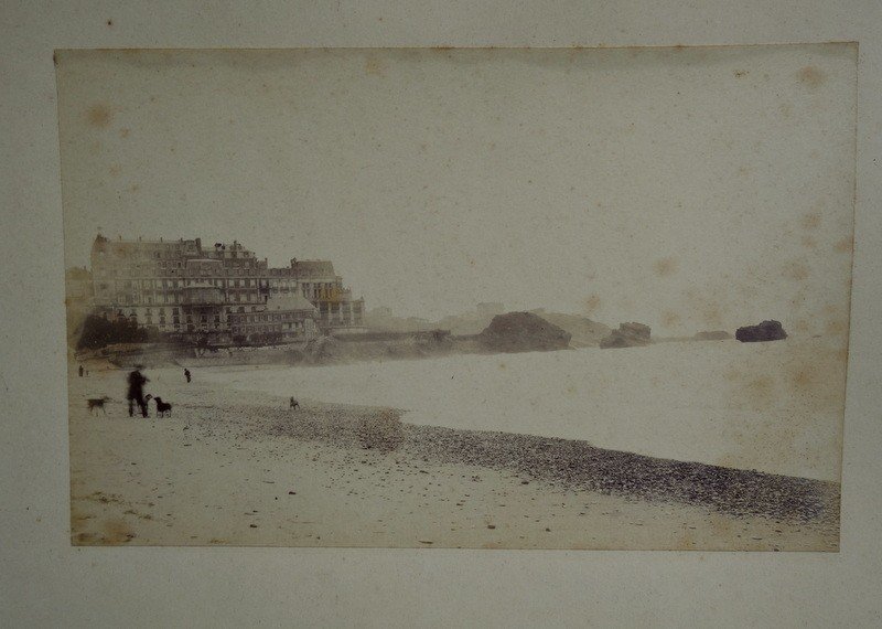 2 Photos Of "biarritz" .....1895-photo-2