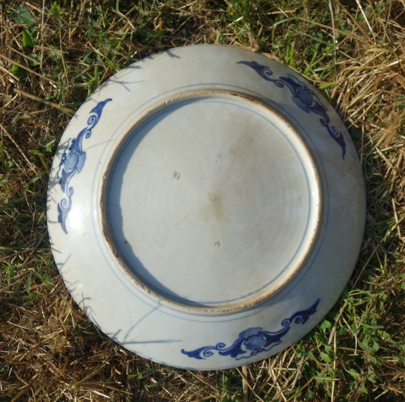 Large Dish "japanese Rabbits"...porcelain...japan 19th Century-photo-1