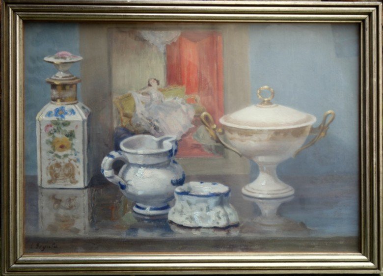 "still Life With Porcelain" Louise Segala Circa 1930