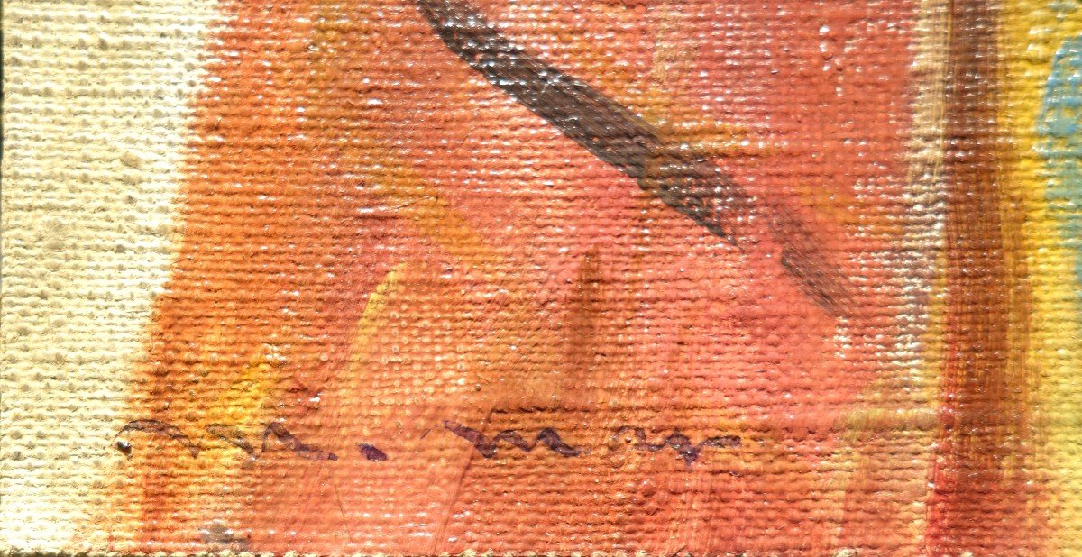 "TUNISIENNE" ...Signature non lue ...vers 1940/50-photo-4