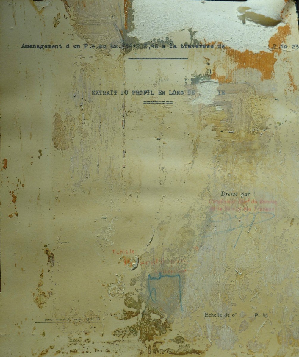 "TUNISIENNE" ...Signature non lue ...vers 1940/50-photo-2