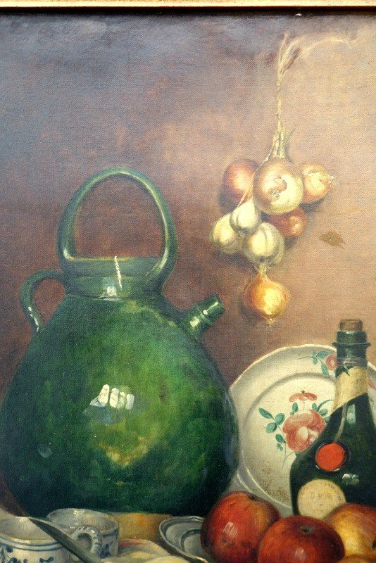 "still Life" By A De Saint Maur ...1887-photo-3