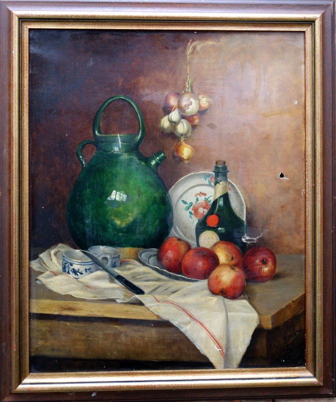 "NATURE MORTE " par A de Saint MAUR ...1887