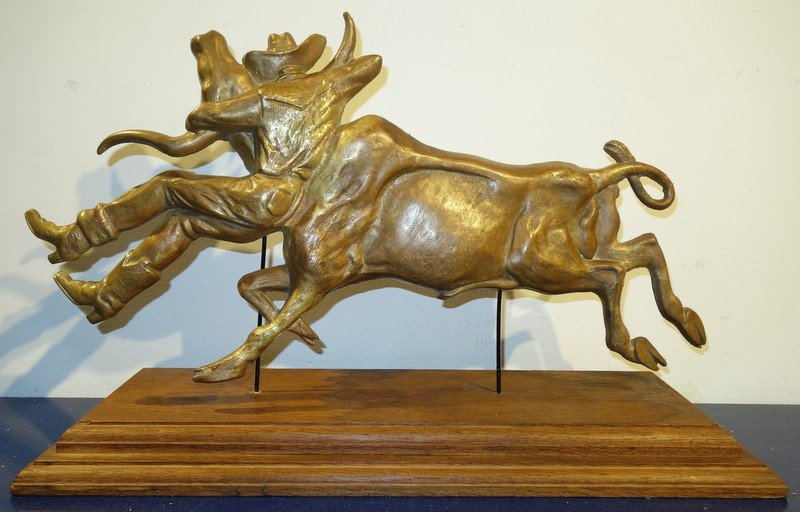 "western Rodeo" Original American Bronze By Cambron