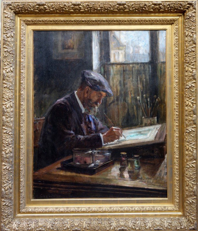 “the Watercolorist” By Héléne Colin-lefrancq Around 1910/20