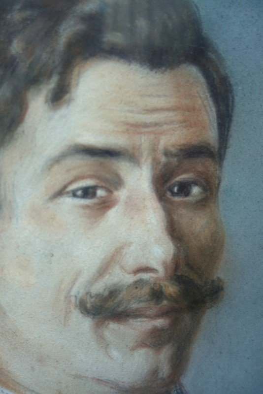 "Le MOUSTACHU " Pastel par VALLES (?)...1925-photo-3