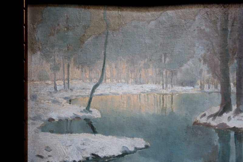 "MATIN d'HIVER" par FRIES (Allemand)...MUNCHEN 1914-photo-3