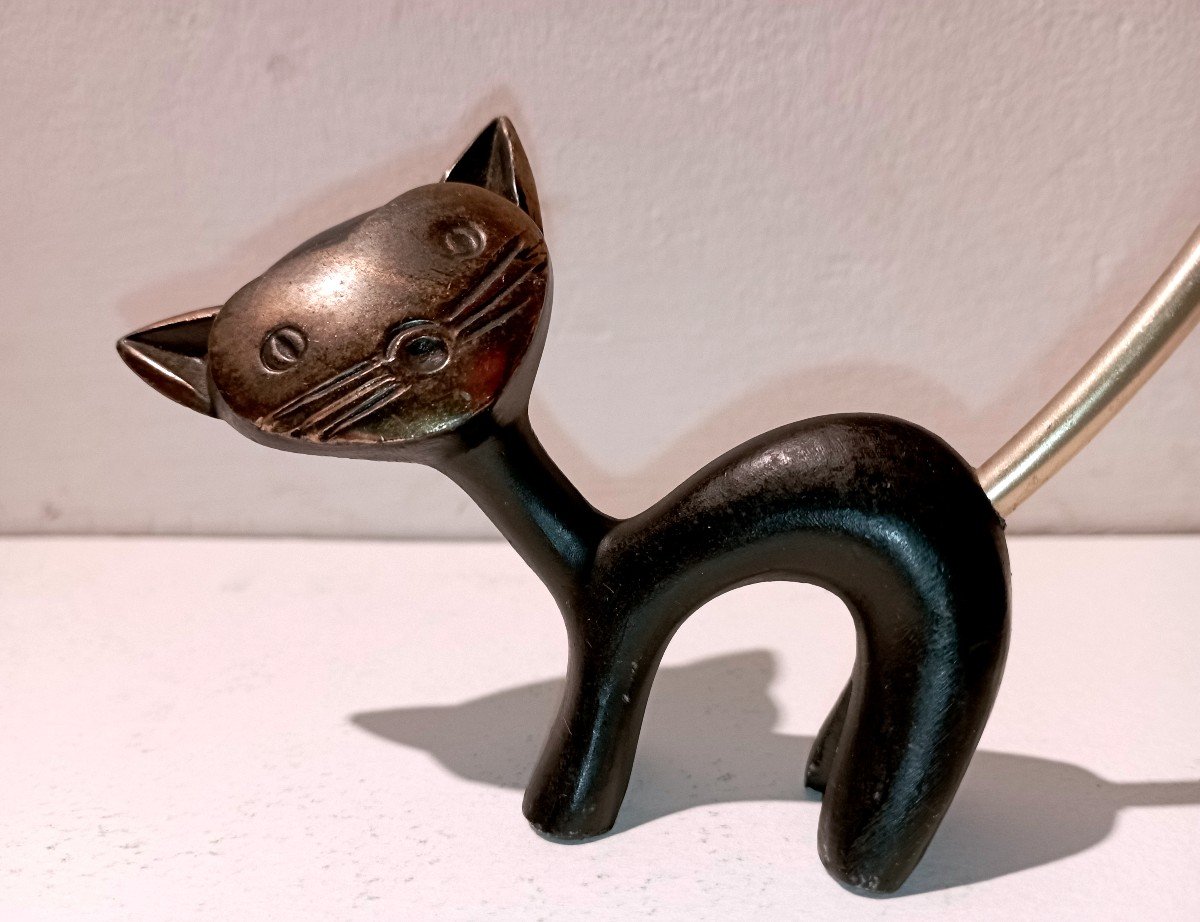 "kitten" Bronze By Walter Brosse (attr)-photo-2